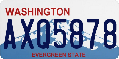 WA license plate AXQ5878