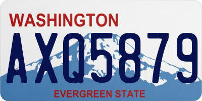 WA license plate AXQ5879