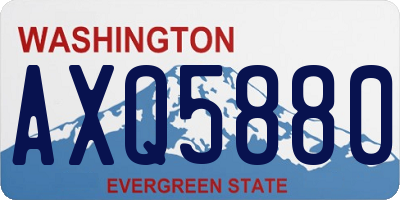 WA license plate AXQ5880