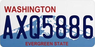 WA license plate AXQ5886