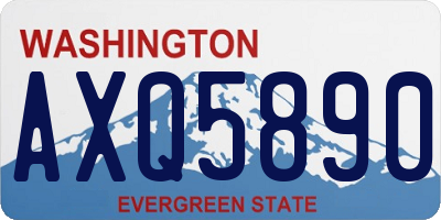 WA license plate AXQ5890