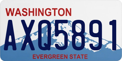 WA license plate AXQ5891