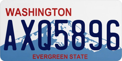 WA license plate AXQ5896