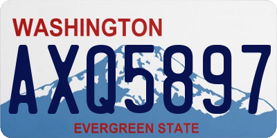 WA license plate AXQ5897