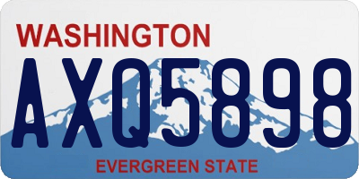 WA license plate AXQ5898
