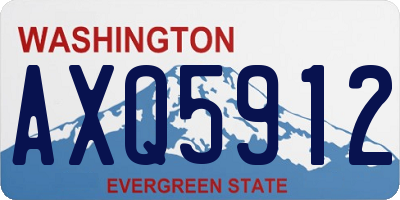 WA license plate AXQ5912