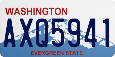 WA license plate AXQ5941