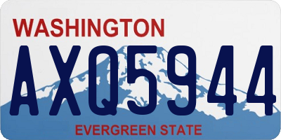 WA license plate AXQ5944