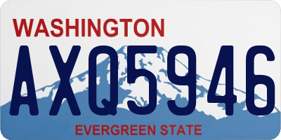 WA license plate AXQ5946