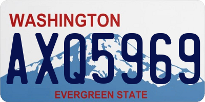 WA license plate AXQ5969