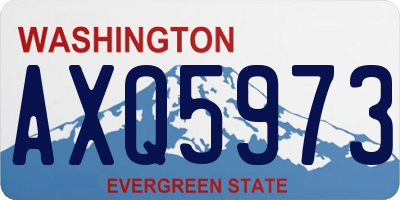 WA license plate AXQ5973