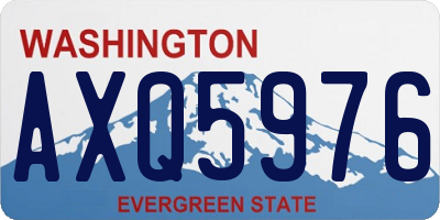 WA license plate AXQ5976