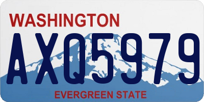 WA license plate AXQ5979