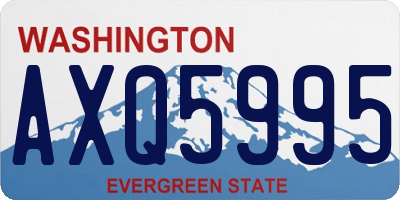WA license plate AXQ5995