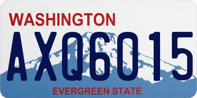 WA license plate AXQ6015