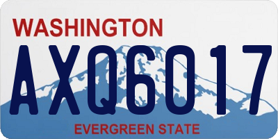 WA license plate AXQ6017