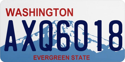 WA license plate AXQ6018