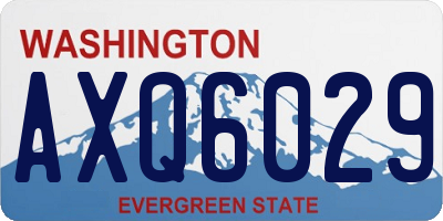 WA license plate AXQ6029