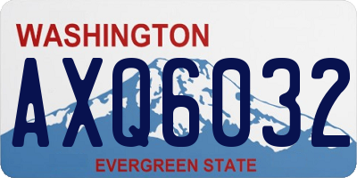 WA license plate AXQ6032