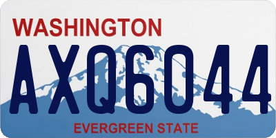 WA license plate AXQ6044