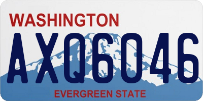 WA license plate AXQ6046