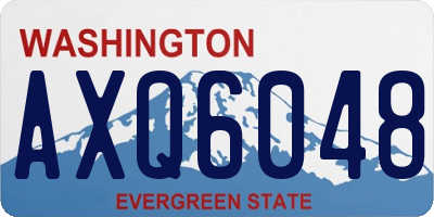 WA license plate AXQ6048