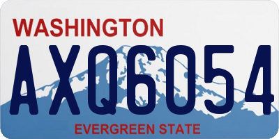 WA license plate AXQ6054