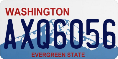 WA license plate AXQ6056