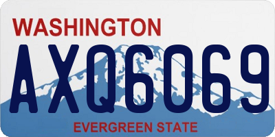 WA license plate AXQ6069
