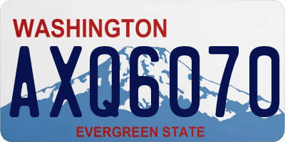 WA license plate AXQ6070