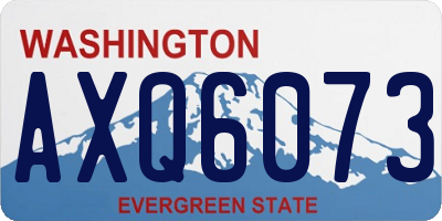 WA license plate AXQ6073