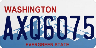 WA license plate AXQ6075