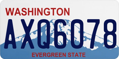 WA license plate AXQ6078