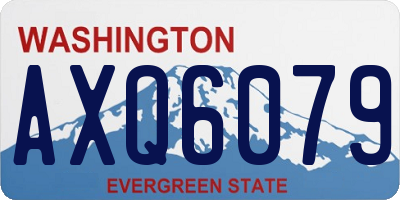 WA license plate AXQ6079