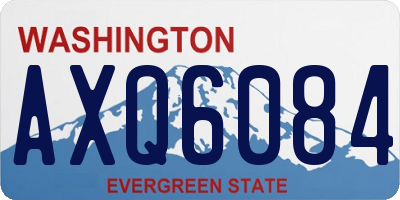 WA license plate AXQ6084