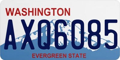 WA license plate AXQ6085