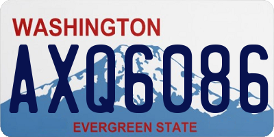 WA license plate AXQ6086