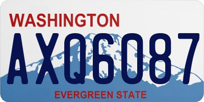 WA license plate AXQ6087