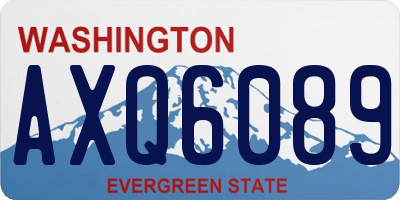 WA license plate AXQ6089
