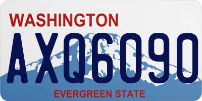 WA license plate AXQ6090