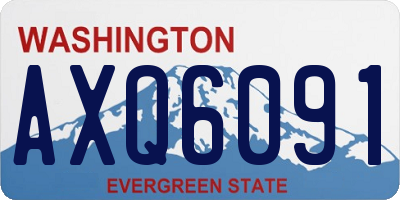 WA license plate AXQ6091