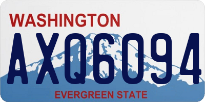 WA license plate AXQ6094