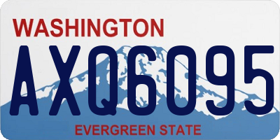 WA license plate AXQ6095