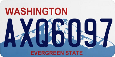 WA license plate AXQ6097