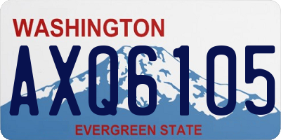 WA license plate AXQ6105