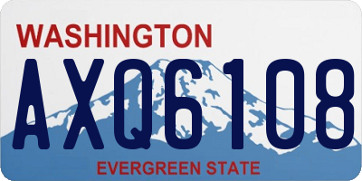 WA license plate AXQ6108