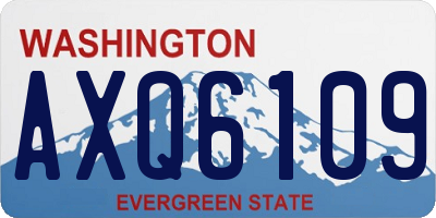 WA license plate AXQ6109