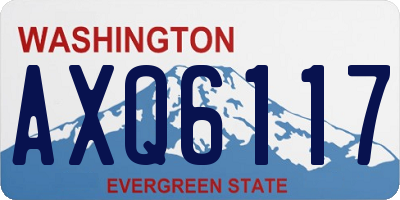 WA license plate AXQ6117