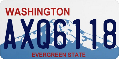 WA license plate AXQ6118