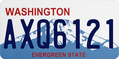 WA license plate AXQ6121